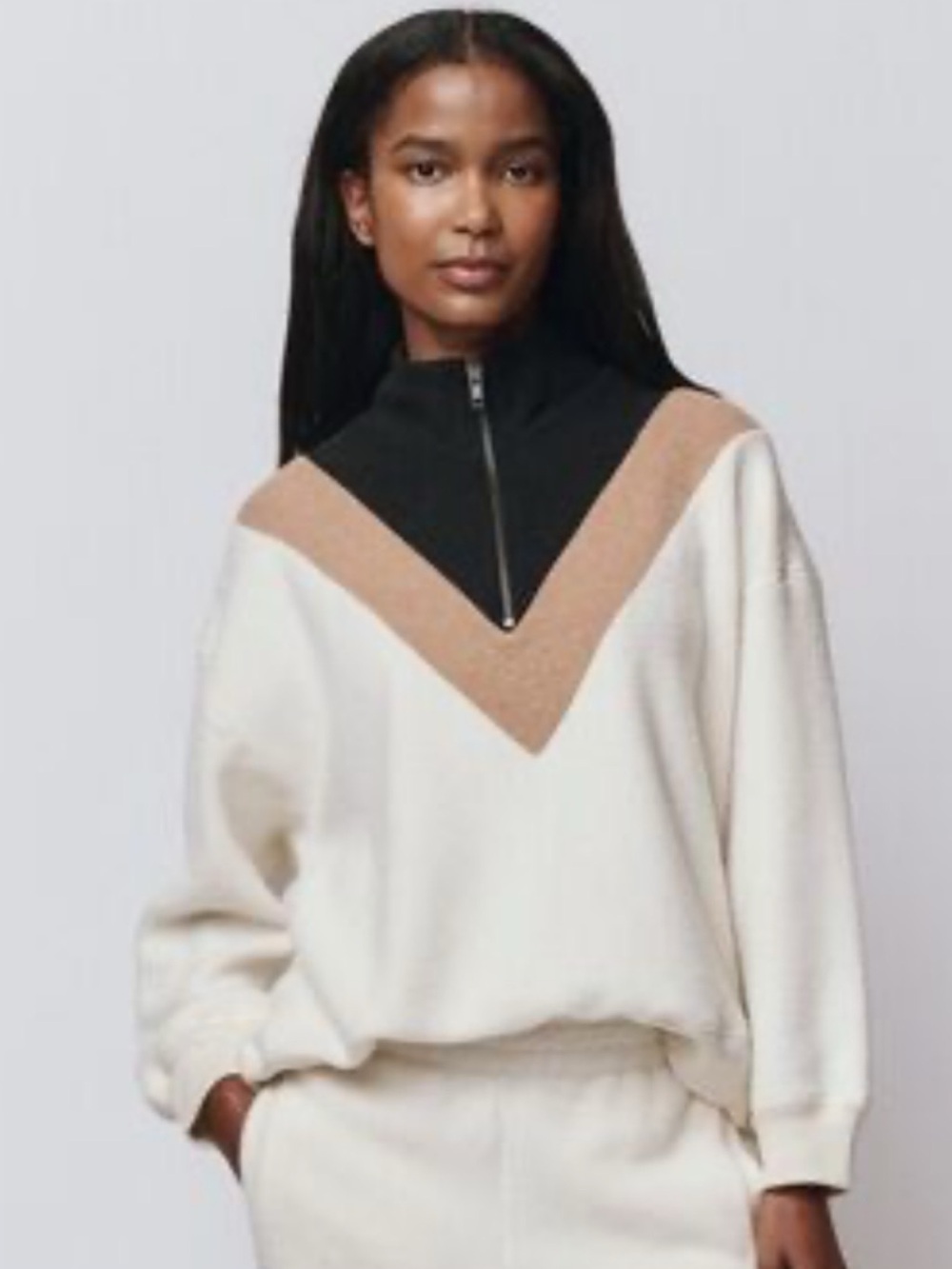 NWT  The GREAT COLORBLOCK PLUSH CHALET SWEATSHIRT size S